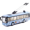 thumbnail image 3 of Tram Bus Modèle 1:50 en Alliage à Rétrofriction Double Section, Jouets pour Enfants avec Son et Lumière de Haute Qualité, 3 of 5