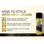 [3 PACK] High Beams Color Thickener Temporary Spray-On Hair [#11 BLACK] 2.7 oz. * BEAUTY TALK LA *