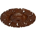 thumbnail image 3 of Ekena Millwork 14 5/8"OD x 2 1/4"P Needham Ceiling Medallion (Fits Canopies up to 4 1/4"), Hand-Painted Burnished Mahogany Crackle, 3 of 6