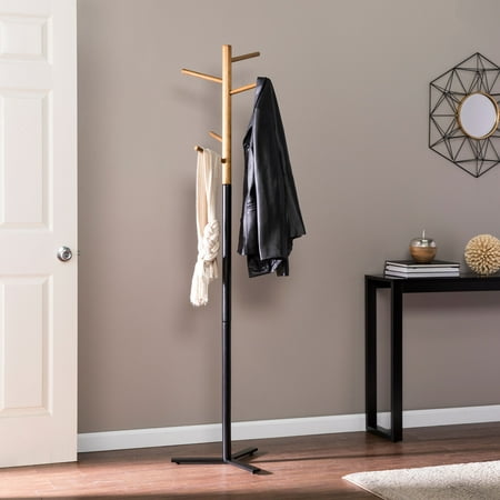 Southern Enterprises Seribrose Hall Tree Coat Rack Midcentury Southern Enterprises Seribrose Hall Tree Coat Rack Midcentury Modern Style Natural