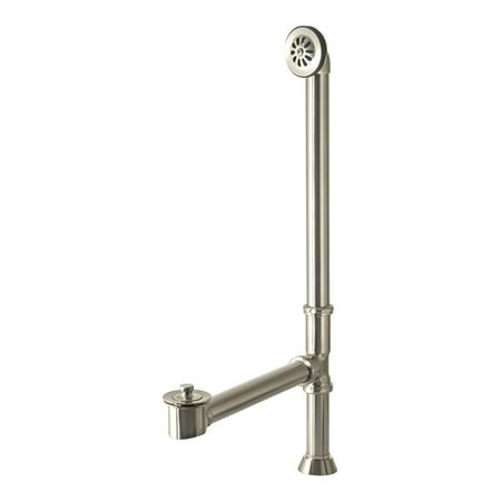 

Water Creation Transitional Solid Brass Tub Drain in Polished Nickel