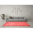 thumbnail image 3 of Ahgly Company Indoor Square Abstract Red Contemporary Area Rugs, 8' Square, 3 of 4