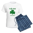 thumbnail image 5 of CafePress - Rub Me Women's Light Pajamas - Women's Short Sleeve Print T-Shirt and Pants Light Cotton Pajama Set, 5 of 7