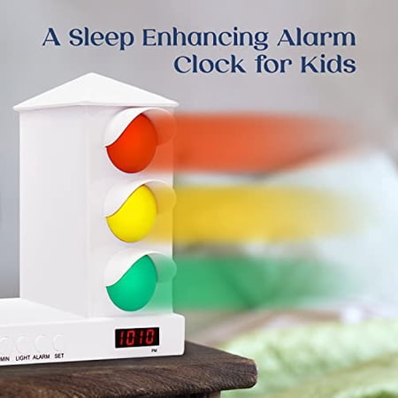Stoplight Sleep Enhancing Alarm Clock for Kids (Boy Car Clock ...