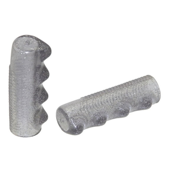 Alta Bicycle Mini Lowrider Sparkle Flake Bicycle Grips, Multiple Colors. (Clear)