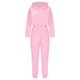 thumbnail image 3 of cfhntfmh Womens Sweatsuits 2 Piece Set Casual Long Sleeve Crop Hoodie Loose Cinch Bottom Sweatpants Fall Tracksuit, 3 of 5