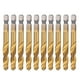 thumbnail image 4 of Herramienta manual, 10 piezas M8 HSS, broca para roscar, kit de brocas para roscar, estética elegante, 4 of 14