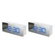 thumbnail image 1 of Advancent Alarma digital de plástico Ángulo portátil ajustable 6 engranajes Reloj de proyector de 7,48 pulgadas Relojes de termómetro de Type2 NO2, 1 of 6