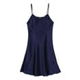 thumbnail image 4 of Lavaport Women Sexy V-neck Sling Dress Silk Slim Straps Comfortable Nightdress Nightgowns, 4 of 4