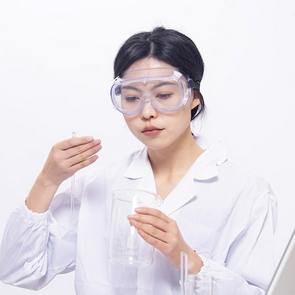 Peggybuy Anti-Fog Safety Glasses Clear Lens Adjustable Lab Goggles Eye Protection Goggles
