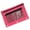 Hot Pink, variant on 3-Ring Mesh Pencil Pouch with Clear Window and Zipper Yellow