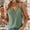 Army Green tank tops, variant on Pimelu Tank Top for Women Going out Tops for Women Sexy Lace Trim V Neck Metal Strap Tunic Shirts Summer Lightweight Solid Sleeveless Camisole Tops Workout Tank Tops for Women