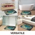 thumbnail image 6 of 1pc Rock Pool with Tunnel Absorbent Non-Slip Bathroom Thickened Flannel Rug Decor,Soft,Quick Drying,Suitable For Indoor/outdoor Use,Bathrooms,Bedrooms,Kitchens,Terrace,Laundry Rooms,16"x24", 6 of 9