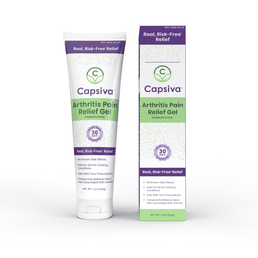 Capsiva Arthritis Pain Relieving Gel, Homeopathic, over-the-Counter, 3 oz