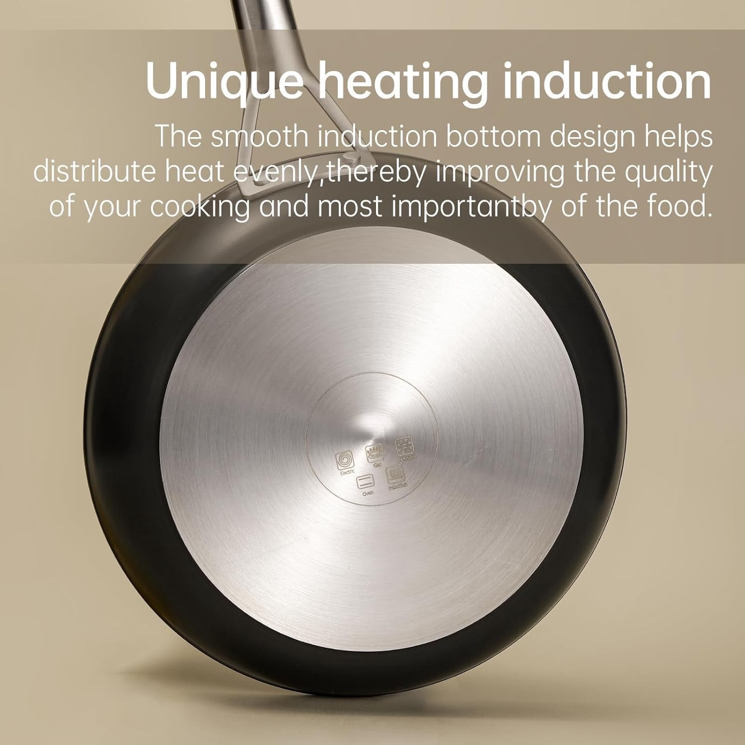 10 Inch Frying Pan Nonstick with Lid, Induction Fry Pan with Lid, Titanium and Diamond Non Stick Coating From USA, for Induction, Ceramic and Gas Cooktops, Oven Safe 10 Inch Skillet Nonstick