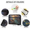 thumbnail image 3 of WOBOGO Peacock Of Stars Expanding File Folder Letter Size Accordion Filing Organizer 13 Pocket Separate Organ Pocket, 3 of 7