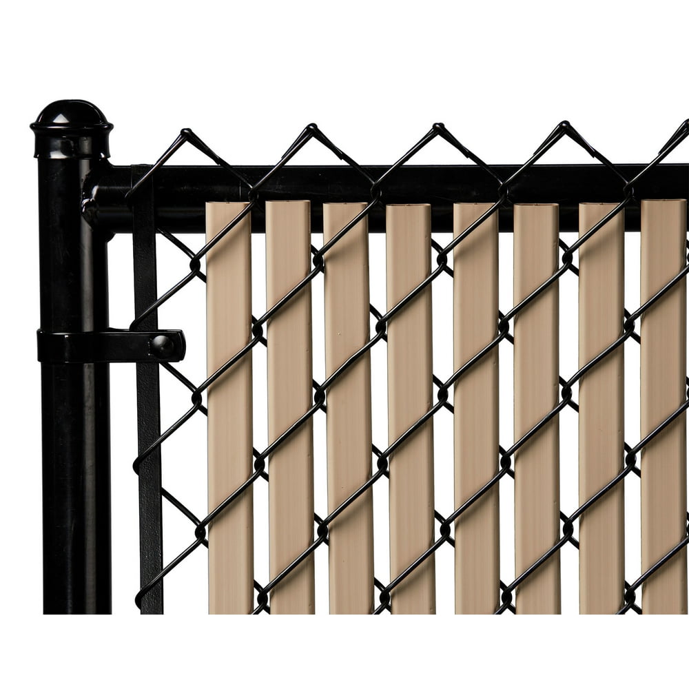 Beige Tube Slats™ for 10ft Chain Link Fence