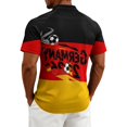 thumbnail image 5 of 2026 Soccer Cup Jersey for Men, Polo Collar Short Sleeve Country Flag & Ball Graphic Top - Moisture-Wicking Fan Tee for Stadium & Daily Outings Black L, 5 of 5