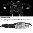 thumbnail image 4 of 2 Pcs 12V Motorcycle Turn Signal Flowing Light Amber Waterproof Blinkers Indicator Lamps Universal Fit for Motorbike ATV, 4 of 5