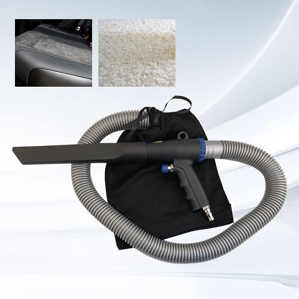 1 Set 2 In 1 Air Vacuum Blow Gun Pneumatic Vacuum Cleaner Kit Poweful Suction 
