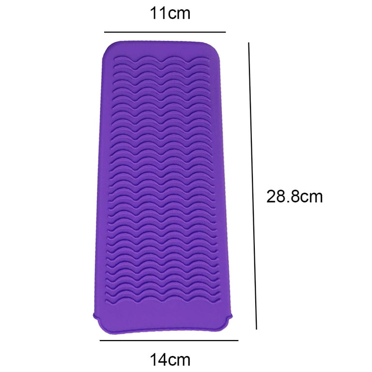 Professional Silicone Heat Resistant Mat, Flat Iron Holder Hot Pad,  Portable Travel Silicone Mat Pouch for Curling Iron, Hair Straightener, Hot  Hair Styling Tools 