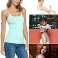 thumbnail image 4 of ACTIVE UNIFORMS Women's Soft and Breathable Cotton Stretch Camisole with Adjustable Strap Tank Top (Aqua, X-Small), 4 of 6