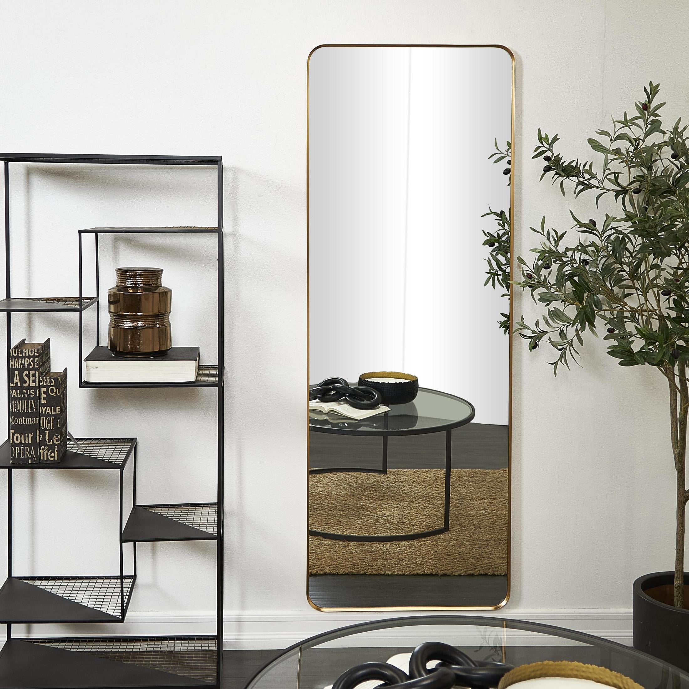 CosmoLiving by Cosmopolitan 24" x 65" Gold Wall Mirror with Thin Frame