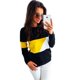 thumbnail image 1 of Sudadera De Manga Larga Con Empalme De Color Para Mujer (Amarillo S) Tmvgtek Mujer, 1 of 3