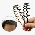 thumbnail image 6 of Genreen Zig Zag Headbands for Women Teen Girls Men, Plastic Hair Bands with Teeth Thin Zigzag Head Bands for Women's Hair, Non Slip Black Comb Hairbands Accessories, 4 Packs, 6 of 6