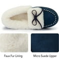thumbnail image 6 of Ravelier Women's Plush Faux Fur Moccasin Slippers, 6 of 6