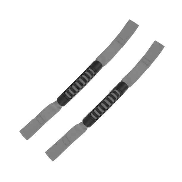 Manijas de agarre para reposacabezas de 2 piezas Unique Bargains para Jeep Wrangler JL JLU JK JKU TJ LJ YJ 1995-2017, manija de agarre para reposacabezas trasero del coche, tela Oxford, ABS, gris
