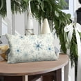 thumbnail image 5 of Snowflakes Pillow Covers 12x20 Inch Set of 2, Winter Blue Snowflakes Lumbar Cover,Seasonal Christmas Xmas Decoration for Home Décor Throw Cushion Case for Sofa Couch, 5 of 6