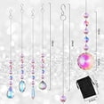 thumbnail image 2 of Atrapasueños de cristal – Paquete de 9 atrapasoles de cristal colgantes para decoración del hogar, jardín, oficina, regalos para mujeres, 2 of 5