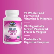 Garden of Life Dr. Formulated Fermented Women’s Health Multivitamin with Wholefoods, Probiotics, Enzymes, and Immune Support, Vegetarian and Gluten Free, 30 Capsules