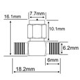 thumbnail image 5 of 2PCS/Set RF Coax Adapter SMA Male to Dual SMA Female Connector Splitter Antenna Converter Workhe, 5 of 5