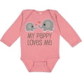thumbnail image 3 of Inktastic My Pappy Grandpa Loves Me Boys or Girls Long Sleeve Baby Bodysuit, 3 of 5