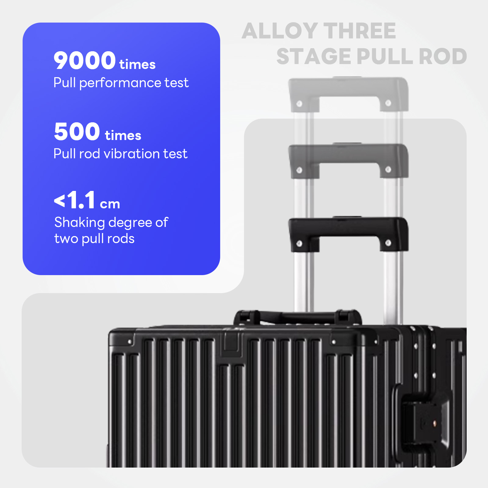 20in Carry on Luggage, Zipperless Aluminum Frame PC Hard Shell Luggage with 360 Spinner Wheels,TSA Lock,for Travel,Black