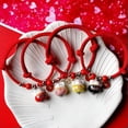 thumbnail image 2 of EOEMY 1Pc Handmade Rope Lucky Cat Bracelet Women Girls Gift Tassel Maneki Neko Bangles-3, 2 of 8