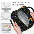 thumbnail image 3 of Yiaed Cartoon Pride Lgbt Print Lunch Bag Adult Insulated Lunch Box, Leakproof Cooler Food Lunch Containers Reusable High Capacity Lunch Tote Bags-One Size, 3 of 6