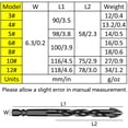 thumbnail image 2 of BE-TOOL 6PCS Metal Tile Drill Diamond Drill Bit for Dry Drilling / Water Drilling, Hexagonal Shaped Mounting Shank for Most Power Tools (Size 3#), 2 of 8