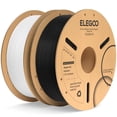 thumbnail image 1 of Filamento para impresora 3D ELEGOO PLA Plus, 1,75 mm, blanco y negro, 2 kg, 1 of 7