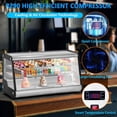 thumbnail image 7 of Commercial Display Refrigerator, 8.2 Cu.Ft. Pastry Display Cabinet, Beverage Merchandiser Display Fridge with LED Lighting, Rear Sliding Door, Automatic Defrost, Countertop/Floor Refrigerator, 7 of 7