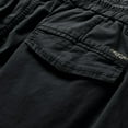 thumbnail image 6 of YUGYXL Drawstring Cargo Trousers for Men Button Zipper Training Pants with Zipper Pockets Hiking Tapered Pant Black M, 6 of 8