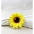 thumbnail image 5 of Fennco Styles Handmade Sunflower Decorative Napkin Rings, Set of 4 - Yellow Flower Napkin Holders for Dining Table, Banquet, Wedding, Holiday Décor and Special Event, 5 of 5