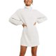 thumbnail image 1 of Vestido de suéter de gran tamaño suelto informal de manga larga con cuello alto para mujer vestidos de suéter de invierno suave Xemadio WMZL-2283-46, 1 of 6