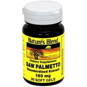 UPC 079854000078 product image for Nature's Blend Saw Palmetto Capsules, 160mg, 30ct 079854000078A516 | upcitemdb.com