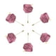 thumbnail image 1 of 6 Pcs Ramilletes de Rosa para Novios Alfileres de Ramilletes para Hombres Ceremonia de Boda Aniversario Cena Formal Fiesta Rojo Frijol, 1 of 5