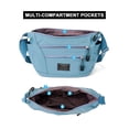 thumbnail image 5 of Spencer Handbags for Women Crossbody Bag Soft Nylon Multi Pocket Shoulder Purses Waterproof Messenger Bag, 5 of 9