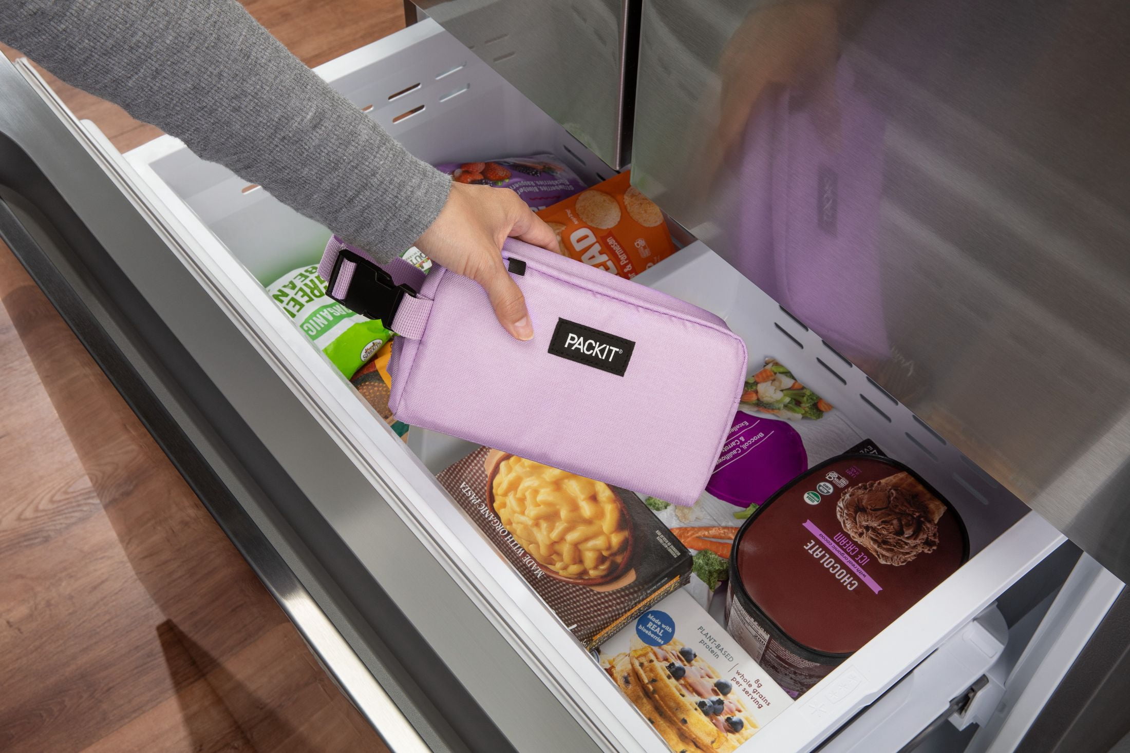 Packit Freezable Snack Box, Lavender