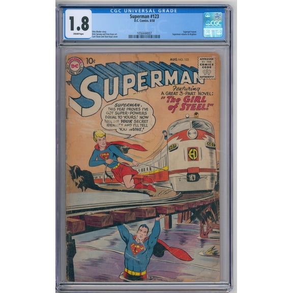 Superman #123 - CGC 1.8 Comic Book